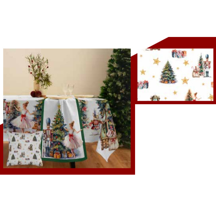 Ore di Magia - Tovaglia natalizia in cotone