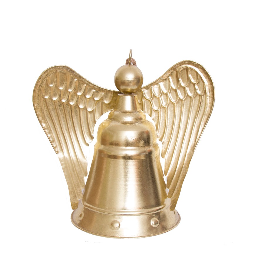Campana con ali in metallo - Campana angelo