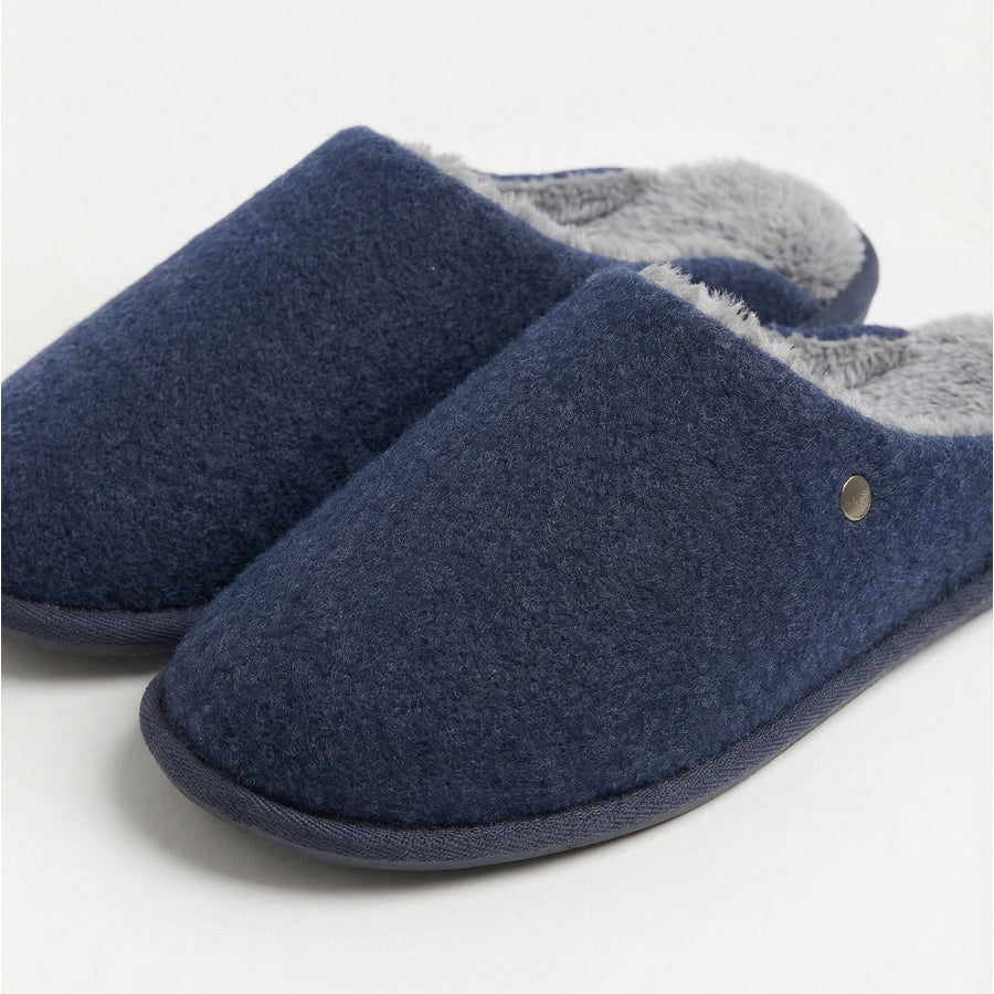 69225-0 - Pantofole da uomo classiche in pelliccia sintetica ADMAS