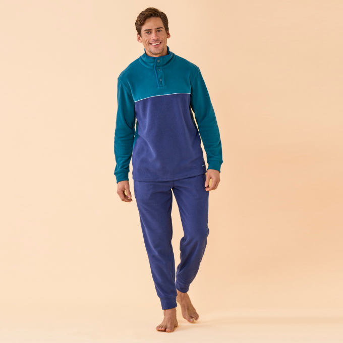 FC3370AB - Pigiama uomo micropile
