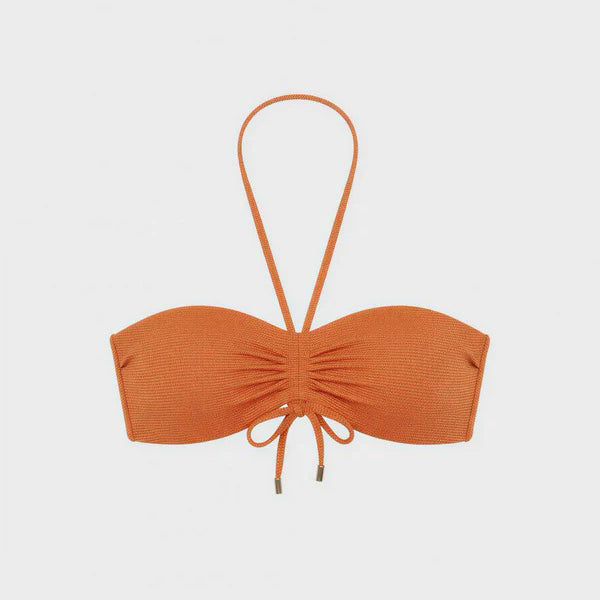 Costume due pezzi con slip vita alta regolabile e reggiseno a fascia - 2/30431