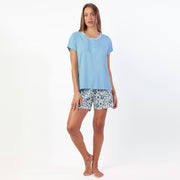 Pigiama pantalone corto e maglia mezza manica - 64043-0