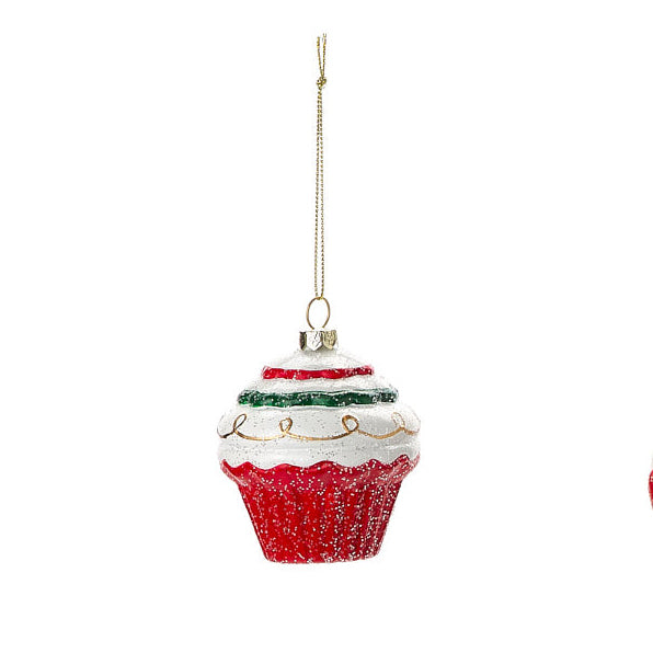 Cupcake Natalizio "Come nelle favole" - Decorazione Albero Pendente in plastica