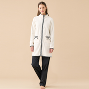 GE3159AB - Vestaglia micropile con zip Noidìnotte