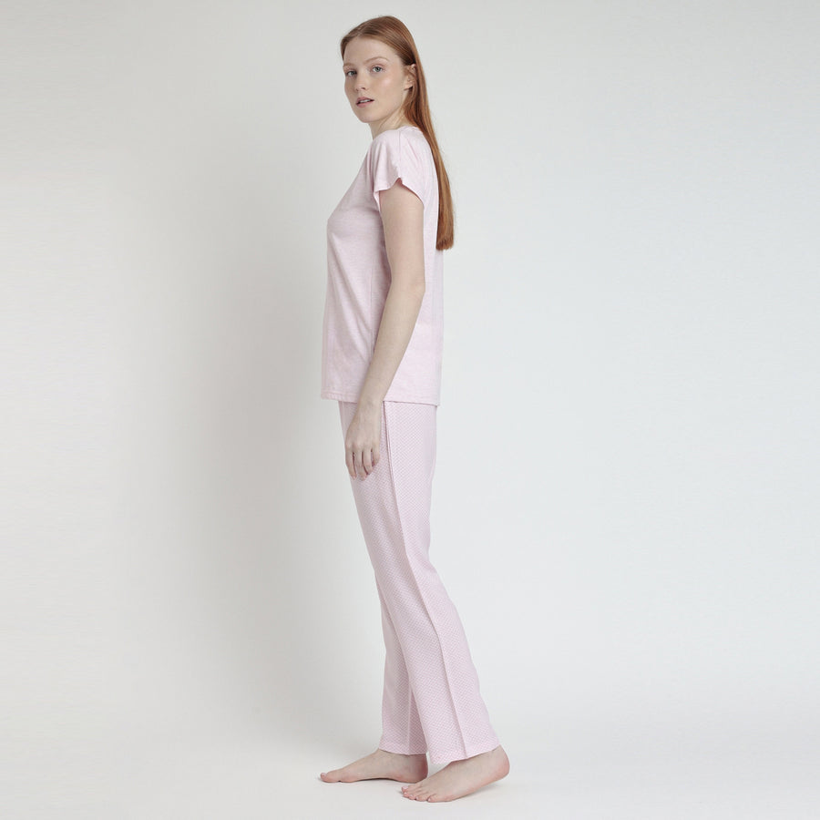 Pigiama manica ad aletta con pantalone pantalone lungo - 63090-0