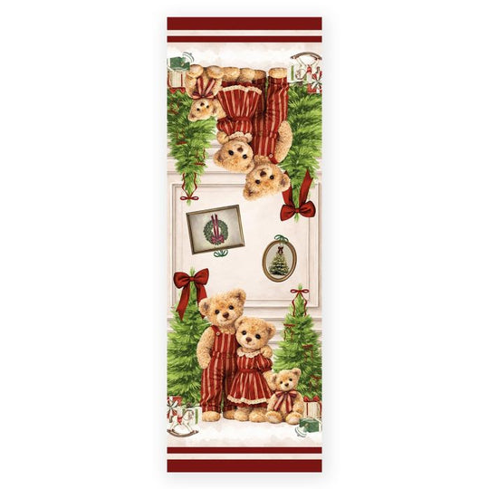 Famiglia Teddy Runner 47x140cm Maestri cotonieri