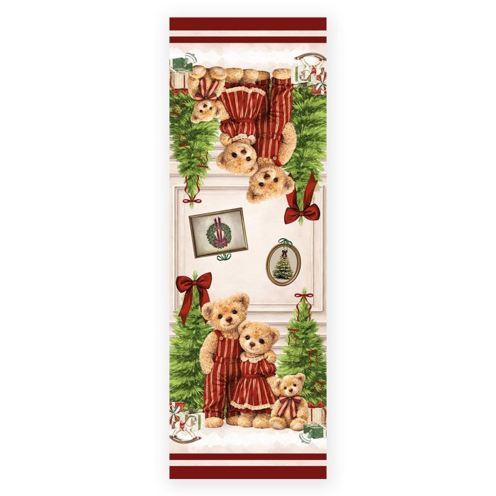 Famiglia Teddy Runner 47x140cm Maestri cotonieri