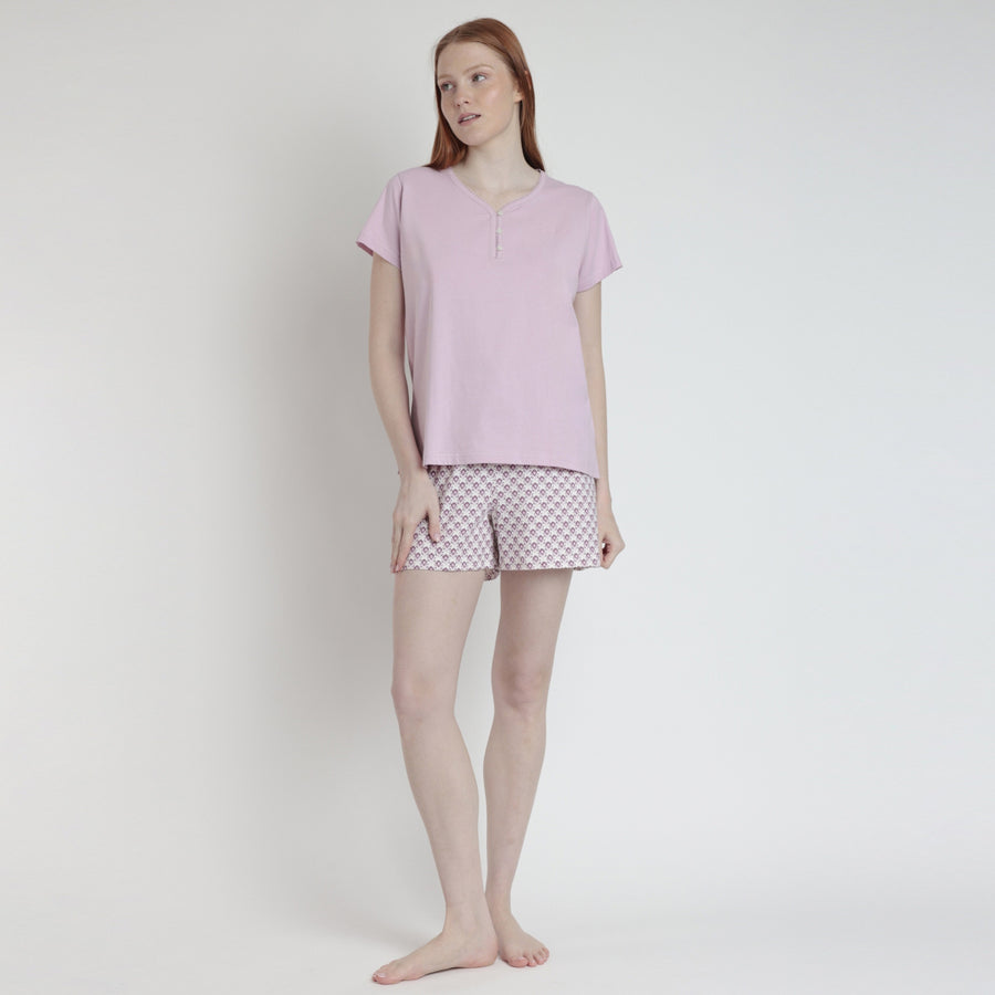 Pigiama mezza manica con short - 63506-0