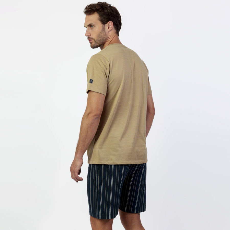 Pigiama uomo mezza manica pantalone corto - 64755-0
