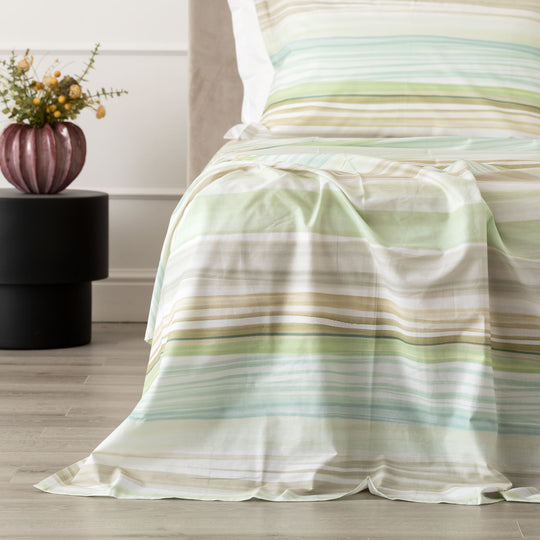 Lushana Lenzuolo copriletto in percalle di cotone Matrimoniale