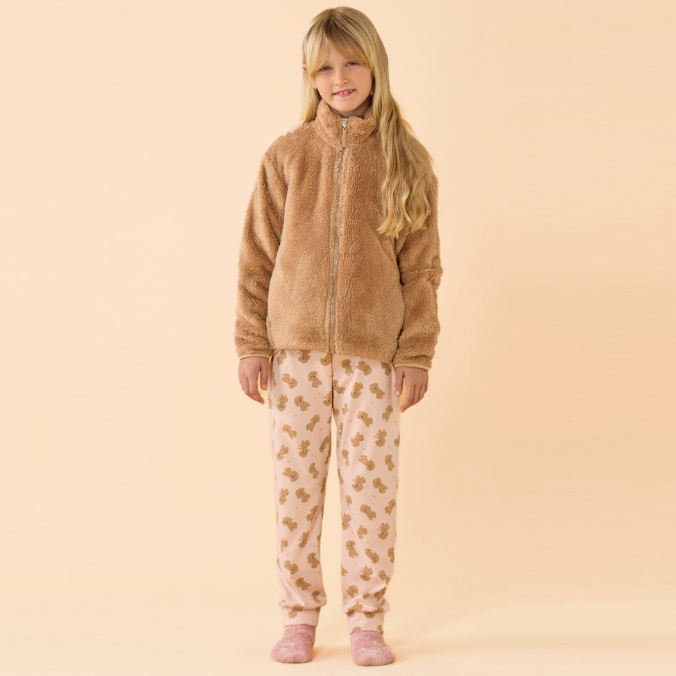 FE2660AB - Giacca bambina/o invernale eco pelliccia articolo Teddy.