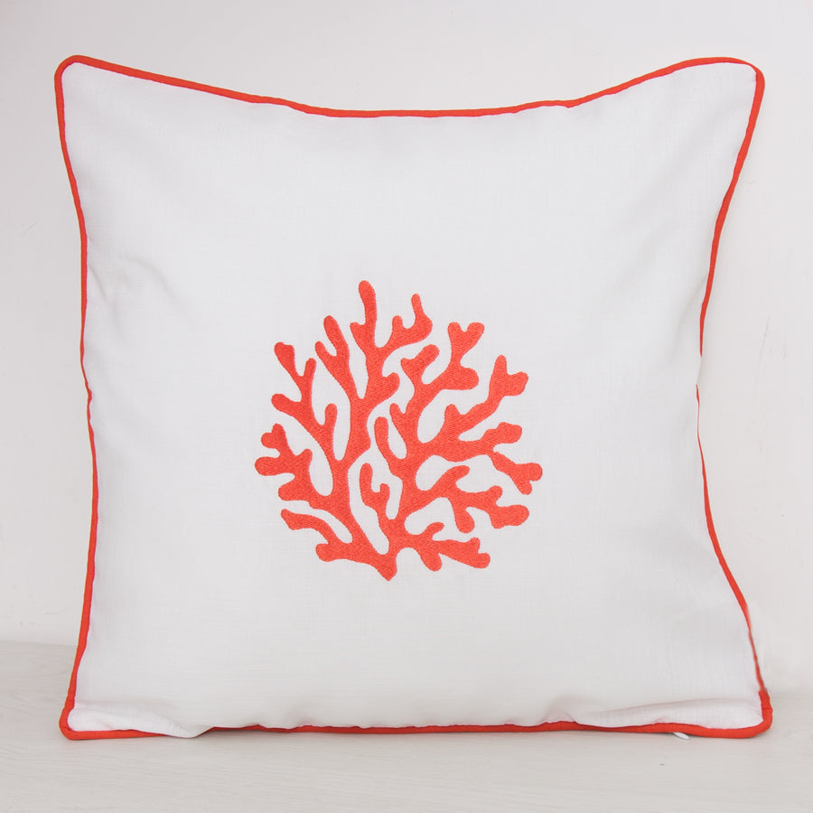 Cuscino Tragara 45x45cm - Cuscino arredo 45x45cm ricamato sfoderabile