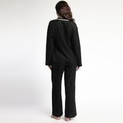 63638-0 - Pigiama aperto avanti ad incrocio in mussola