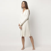 61440-0 - Camicia da notte in modal con bavero aperto avanti