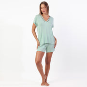 Pigiama donna mezza manica e pantalone corto - 64108-0