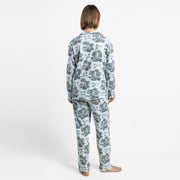 64690-0 - Pigiama invernale da donna in toile de Jouy a maniche lunghe