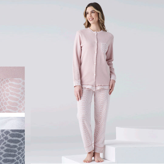 4210L - Pigiama donna aperto avanti