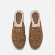 Ciabatta espadrilles chiuse in macramè - 18046-0