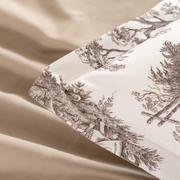 Toile de Jouy Completo letto Matrimoniale in raso 300 fili