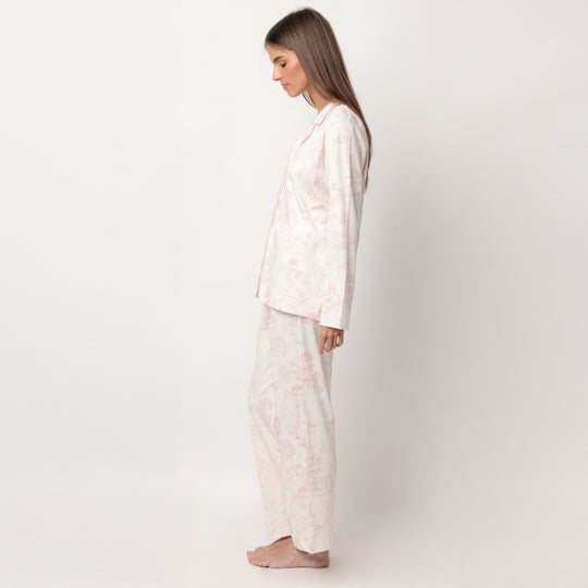 63584-0 - Pigiama in caldo cotone aperto avantitoile de jouy