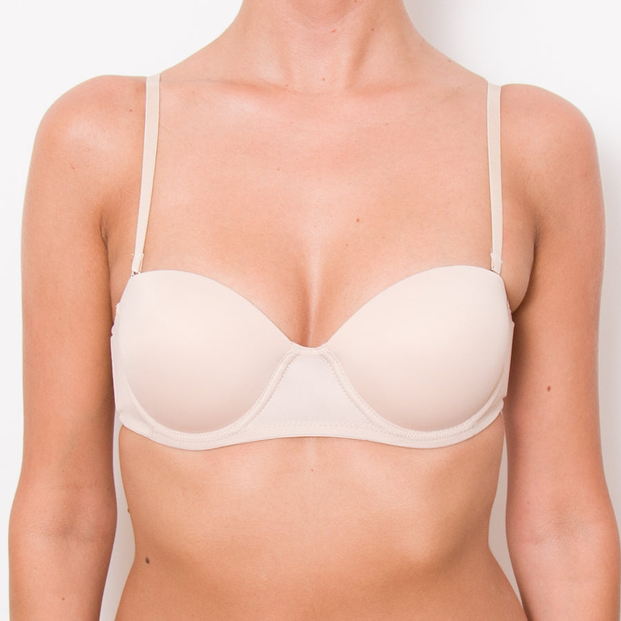 Reggiseno a balconcino con spalline removibili - Fascia Pura