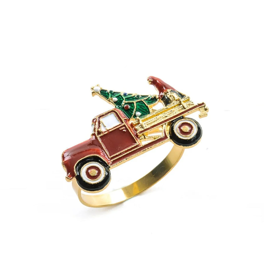 Car -Legatovagliolo in metallo finitura oro car