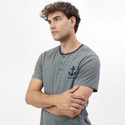 Pigiama uomo mezza manica con pantalone corto - 64172-0