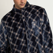 67425-0 - Vestaglia spessa e molto calda a maniche lunghe in blu navy