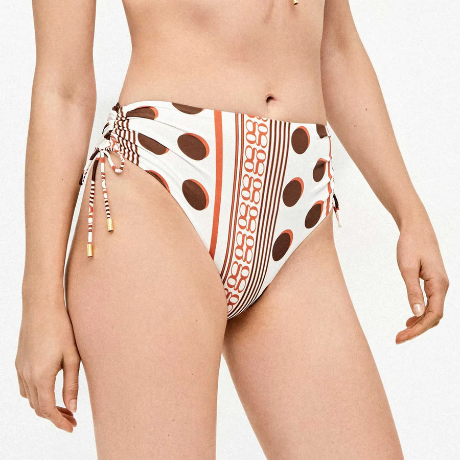 Costume due pezzi con slip vita alta regolabile e reggiseno a fascia - 2/30300