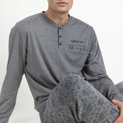 64186-0 - Pigiama a maniche lunghe in maglia di cotone interlock