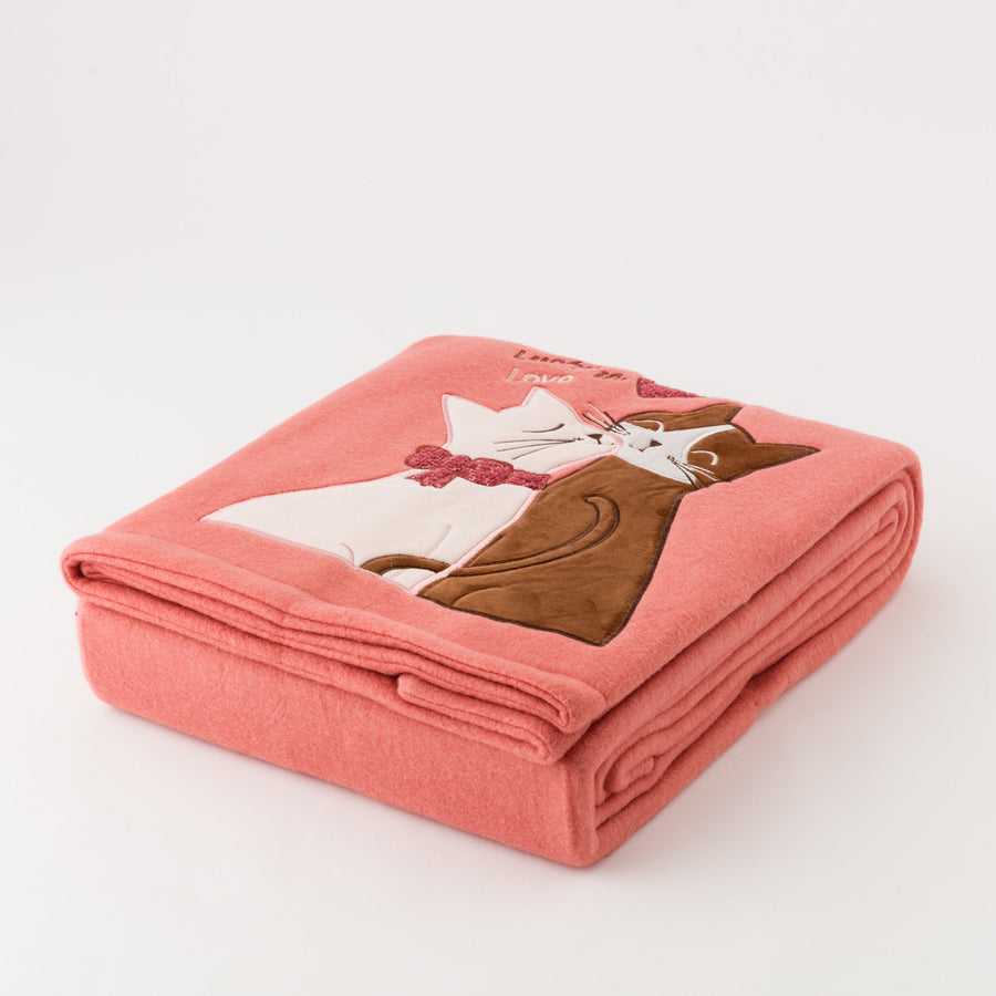 Minou plaid - Plaid Ricamato Animals