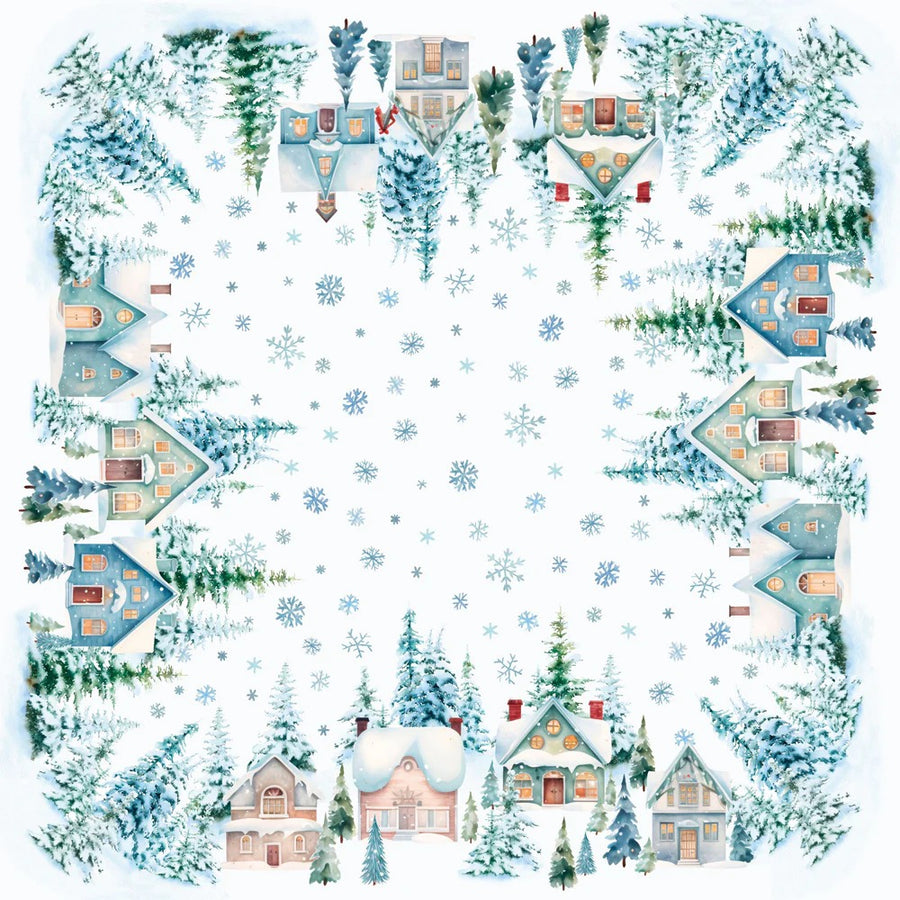White christmas centrotavola - White christmas centrotavola 90x90cm