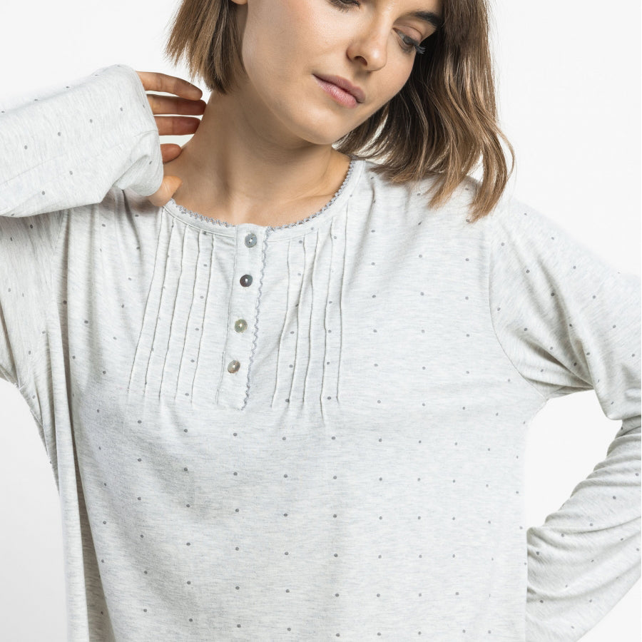 63348-0 - Pigiama in maglia di viscosa con maniche lunghe