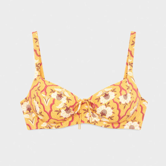 2/30397 - Costume due pezzi con slip vita alta regolabile e reggiseno con ferretto