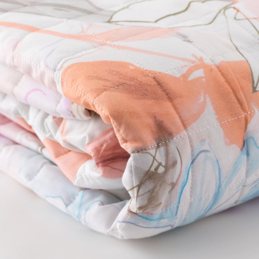 Trapuntino in percalle di cotone - Fleur Quilt