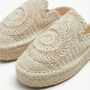 Ciabatta espadrilles chiuse in macramè - 18047-0