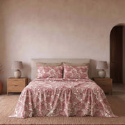 Riana Completo letto Flanella Matrimoniale - Completo letto in stampa pizzo floreale