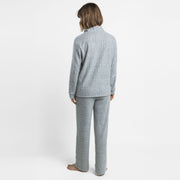 64641-0 - Pigiama a maniche lunghe in maglia con collo alto
