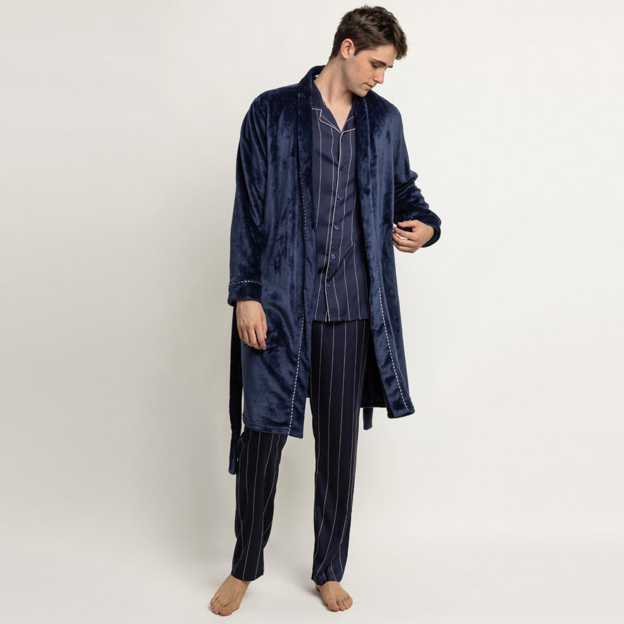 67408-0 - Vestaglia a maniche lunghe in blu navy