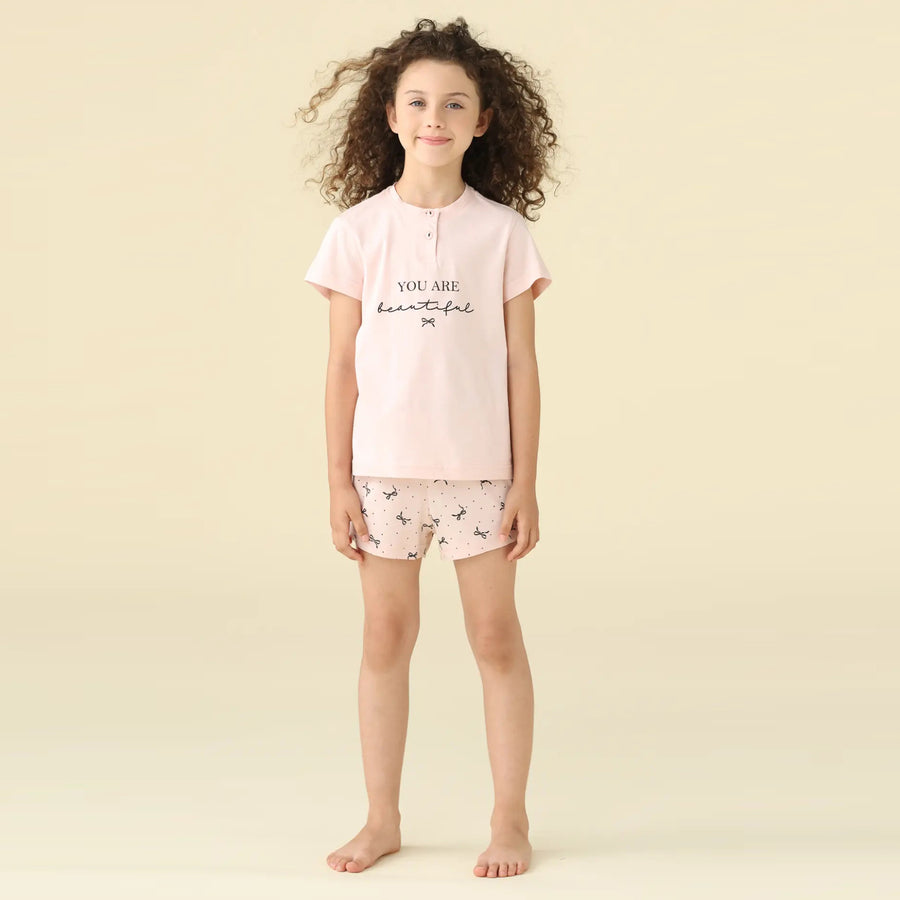 Pigiama bimba estivo 100% cotone You are Beautiful - FE2617AB
