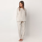 63612-0 - Pigiama in coral girocollo modello tuta