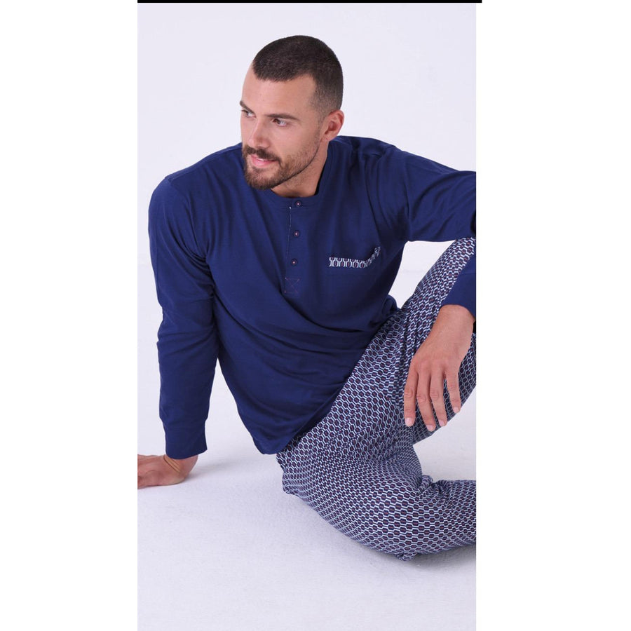 Pigiama uomo manica lunga e pantalone lungo - 3076L