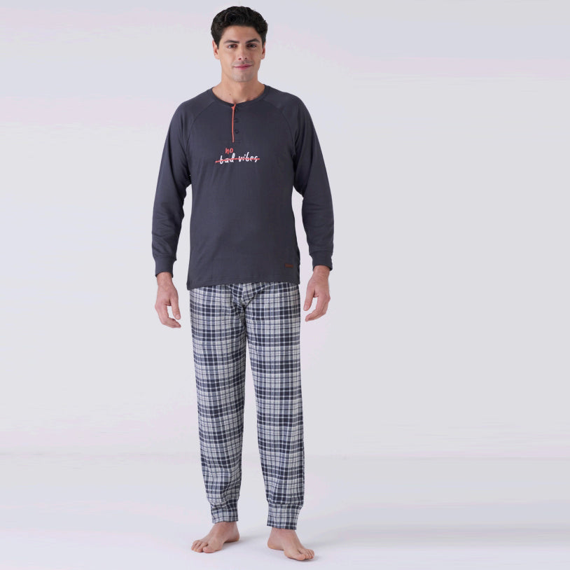 4050L - Pigiama uomo serafino