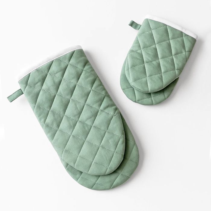 India guantoni - Set da 2 Guanti Da Forno India Maestri Cotonieri Home