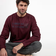 63800-0 - Pigiama uomo in caldo cotone con polsini