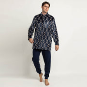 67425-0 - Vestaglia spessa e molto calda a maniche lunghe in blu navy