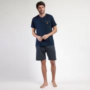 Pigiama uomo mezza manica e bermuda - 63103-0