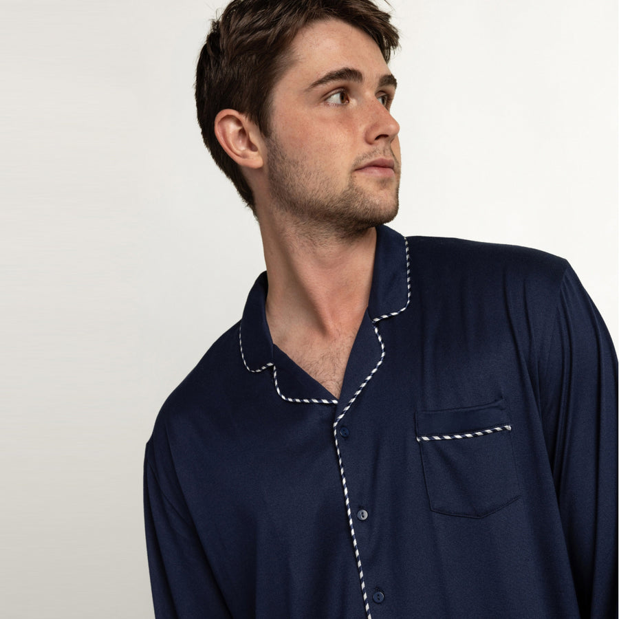 64840-0 - Pigiama in morbida maglia con maniche lunghe