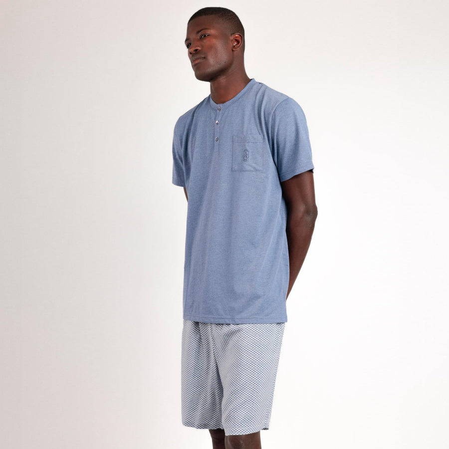 Pigiama uomo mezza manica e bermuda - 63120-0