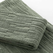 Sorku set 1+1 - Set in spugna jacquard 500gr con disegno a rilievo tinta su tinta